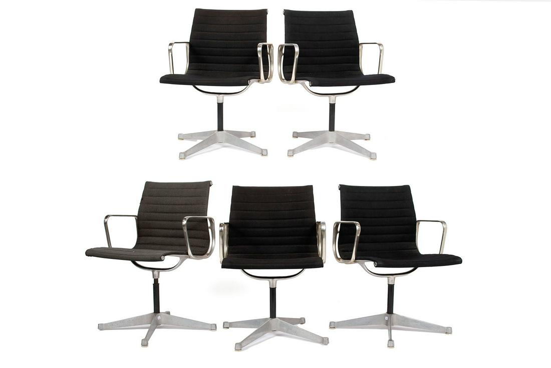 FIVE CHARLES EAMES FOR HERMAN MILLER ARMCHAIRS (1 of 8)
