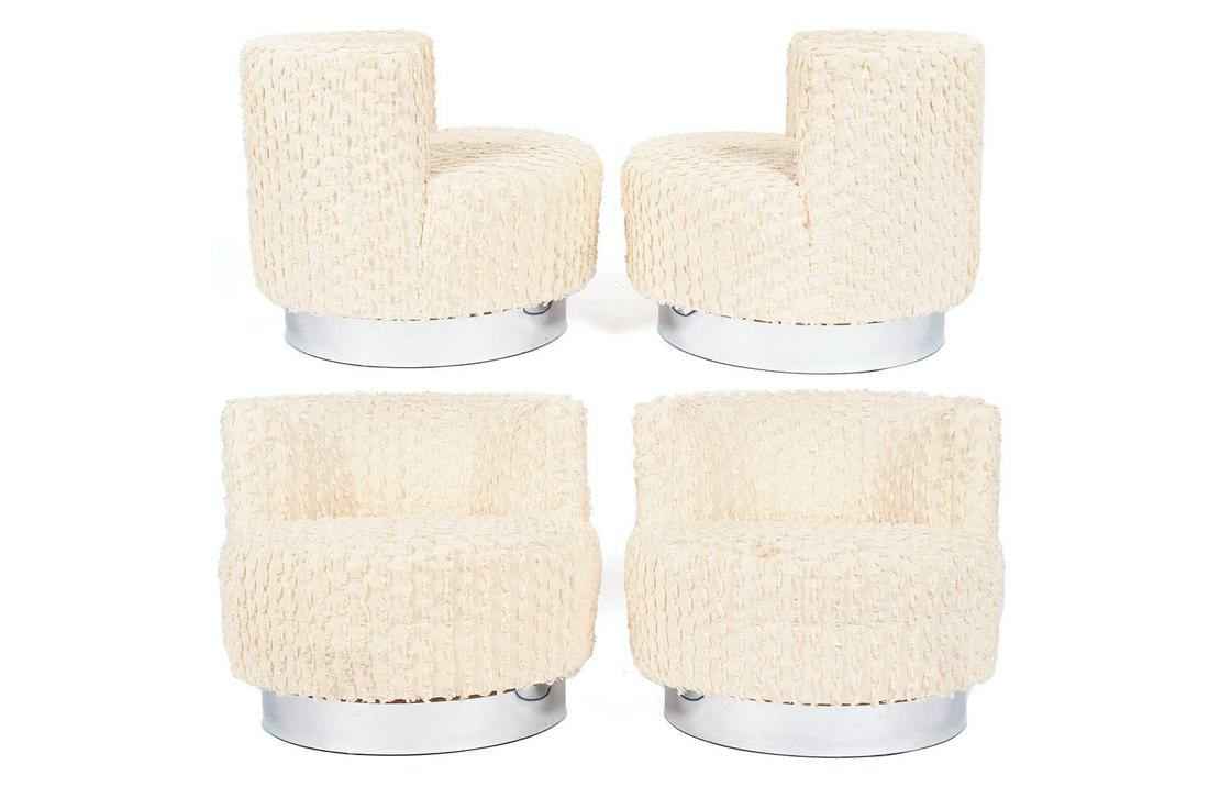 SET OF FOUR CHAIRS BY MILO BAUGHMAN (1 of 6)