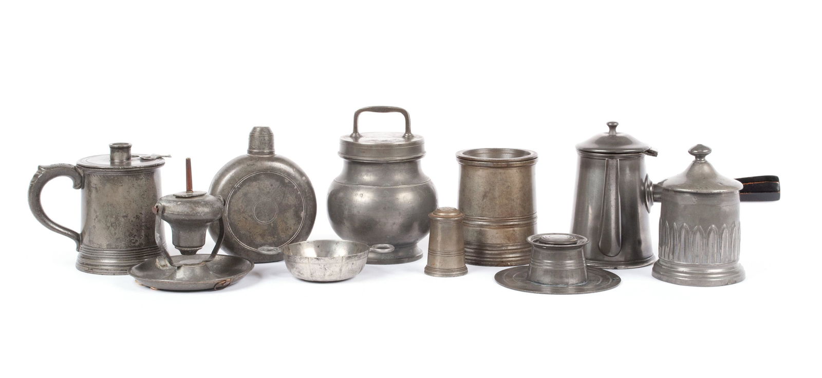 ENGLISH 19TH C. PEWTER COLLECTION (1 of 6)