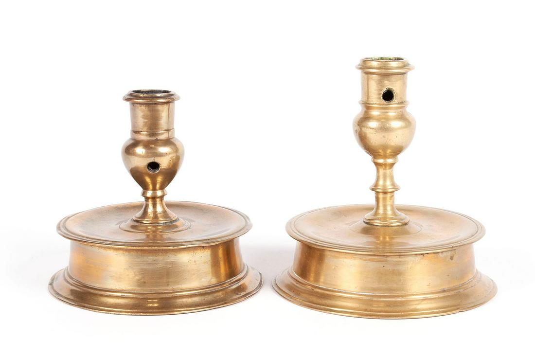 TWO BRASS CANDLESTICK (1 of 5)