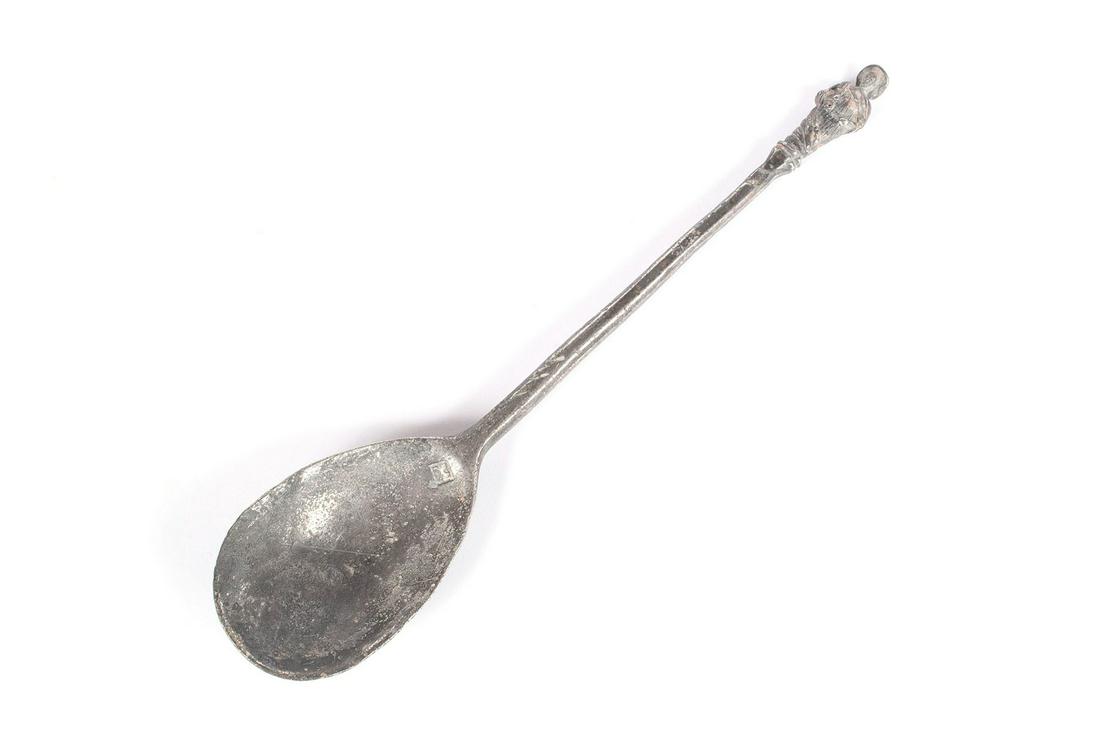 ENGLISH PEWTER APOSTLE SPOON (1 of 4)