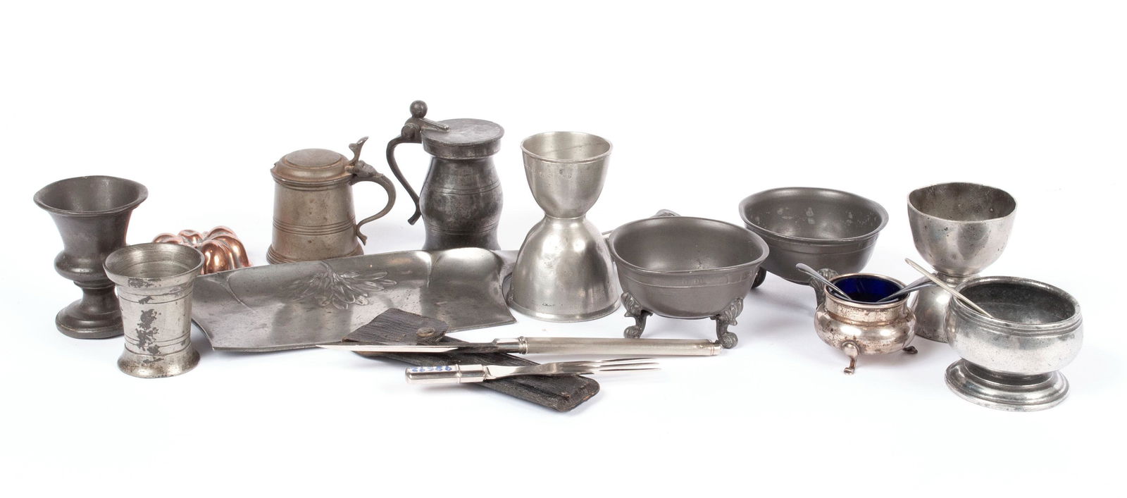 COLLECTION OF ENGLISH 18TH/19TH C. DIMINUTIVE PEWTER (1 of 6)