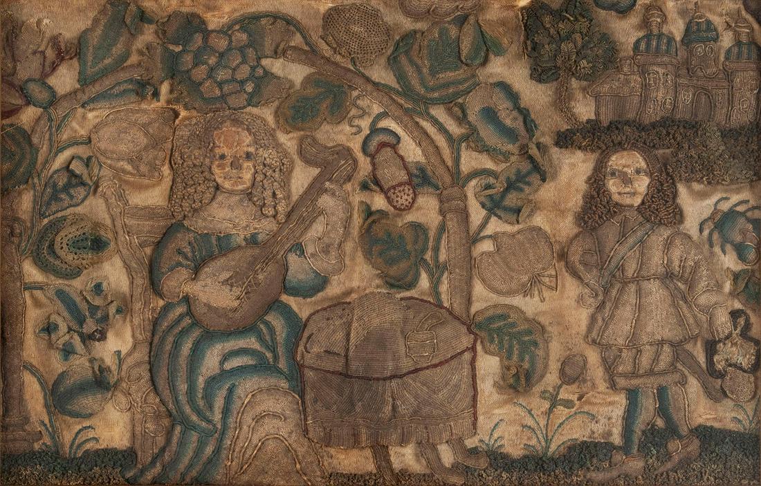 CHARLES I STUMPWORK PANEL (1 of 4)