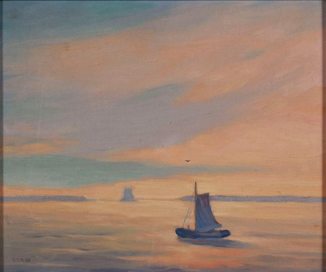 SEASCAPE AT DUSK (1 of 4)