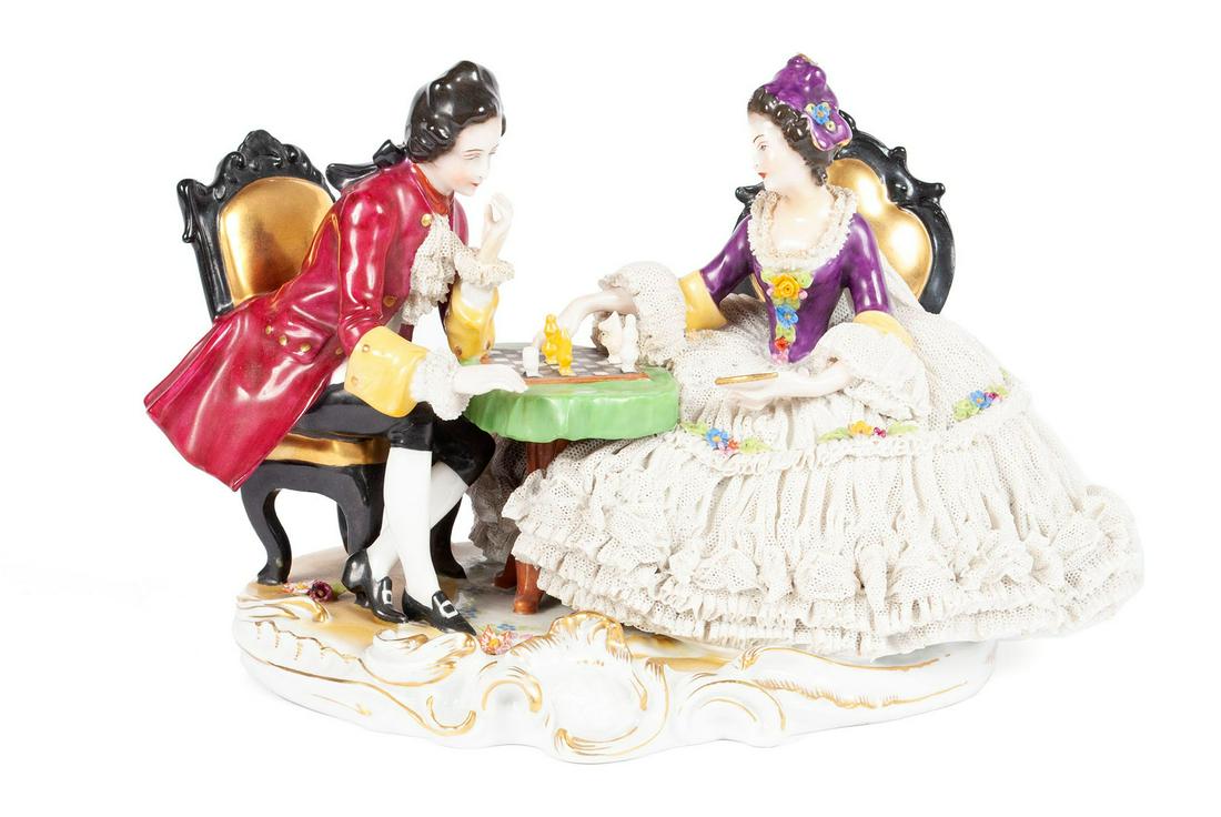 FRANKENTHAL PORCELAIN FIGURE GROUP (1 of 9)