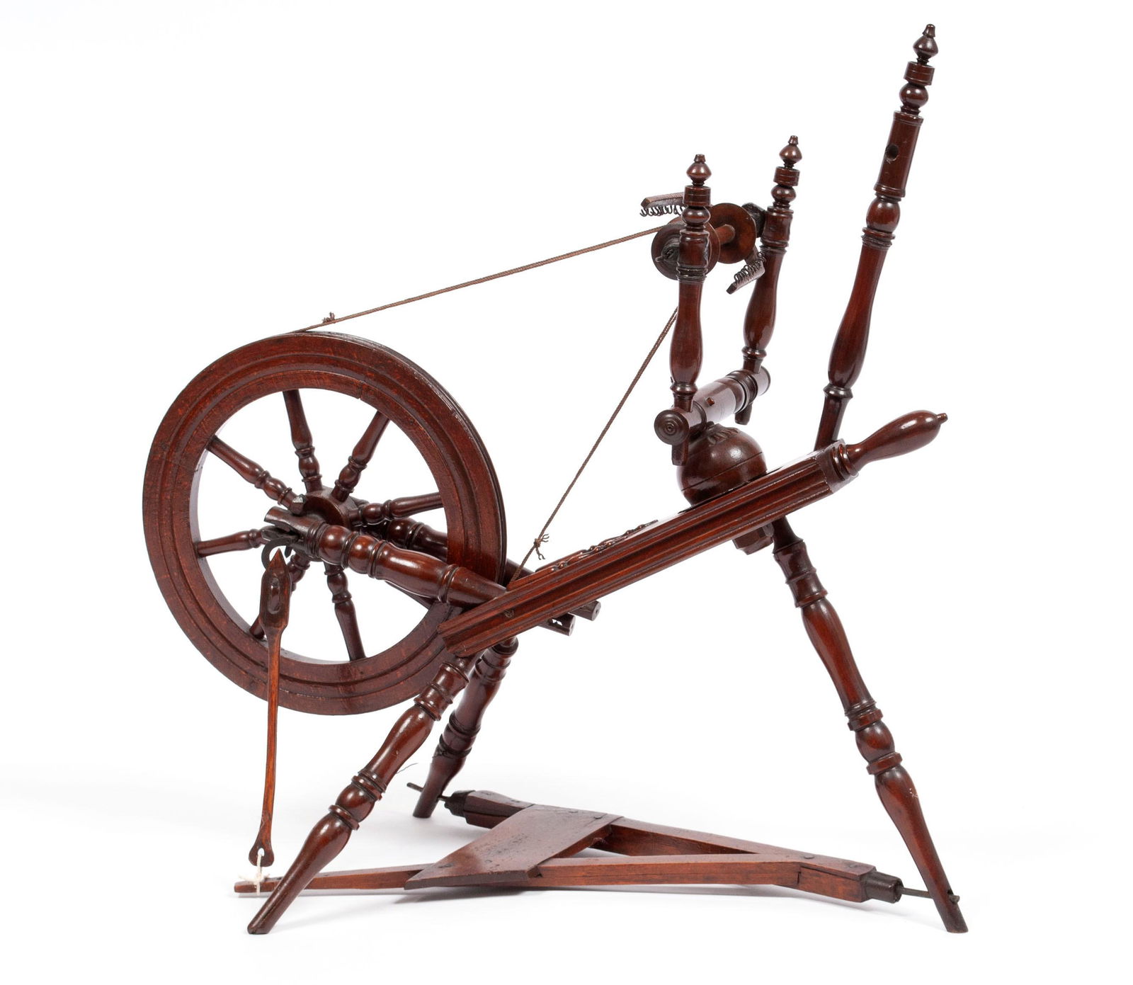 ENGLISH 19TH C. SPINNING WHEEL (1 of 4)