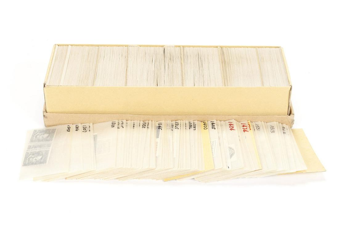 LARGE STAMP COLLECTION: LARGE STAMP COLLECTION 19th/20th century. Wide assortment held in wax. Including 1870 1 cent Franklin #134, 1870 3 cent Washington #136, 1873 2 cent War Dept. Scott #084, 1894 4 cent #254, 1922 6 cent