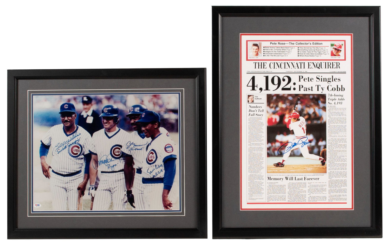 TWO MAJOR LEAGE BASEBALL AUTOGRAPHED IMAGES (1 of 5)