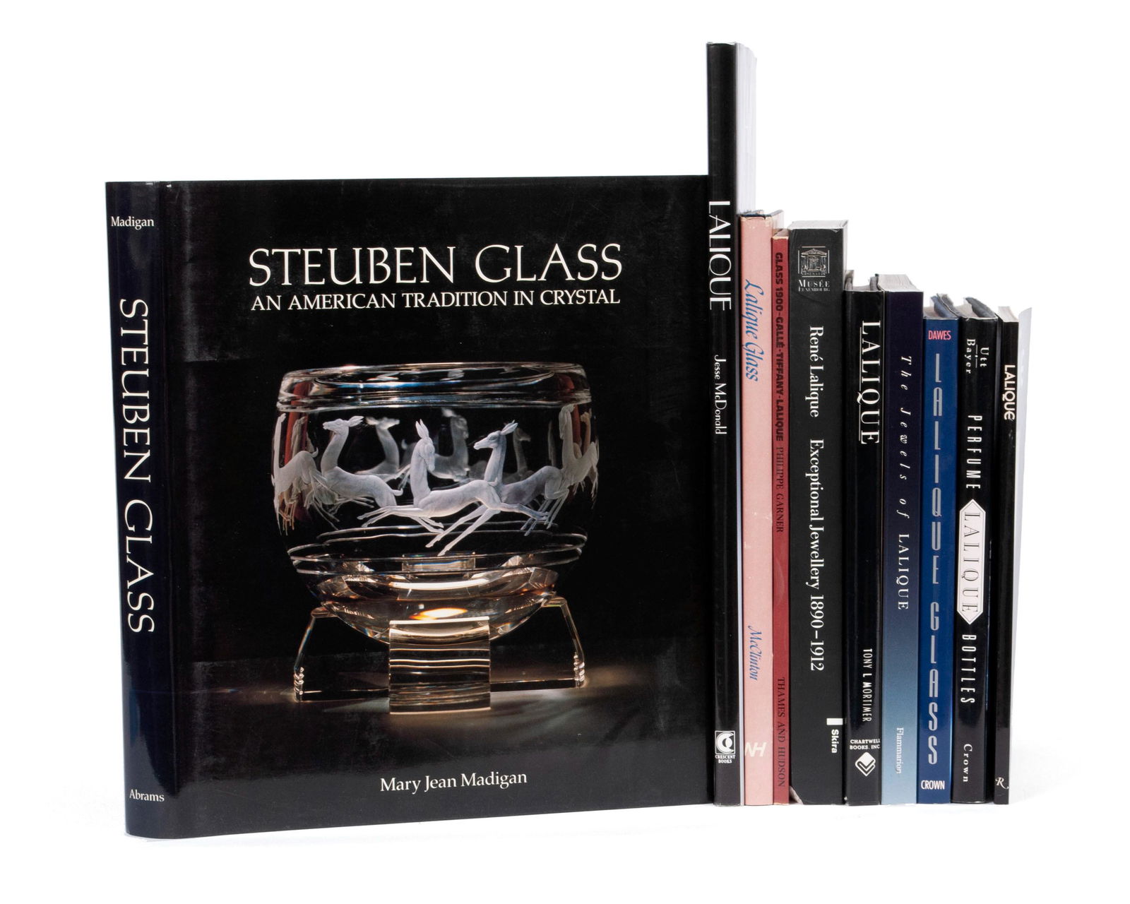 TEN (10) BOOKS ON GLASS, LALIQUE AND OTHERS (1 of 2)