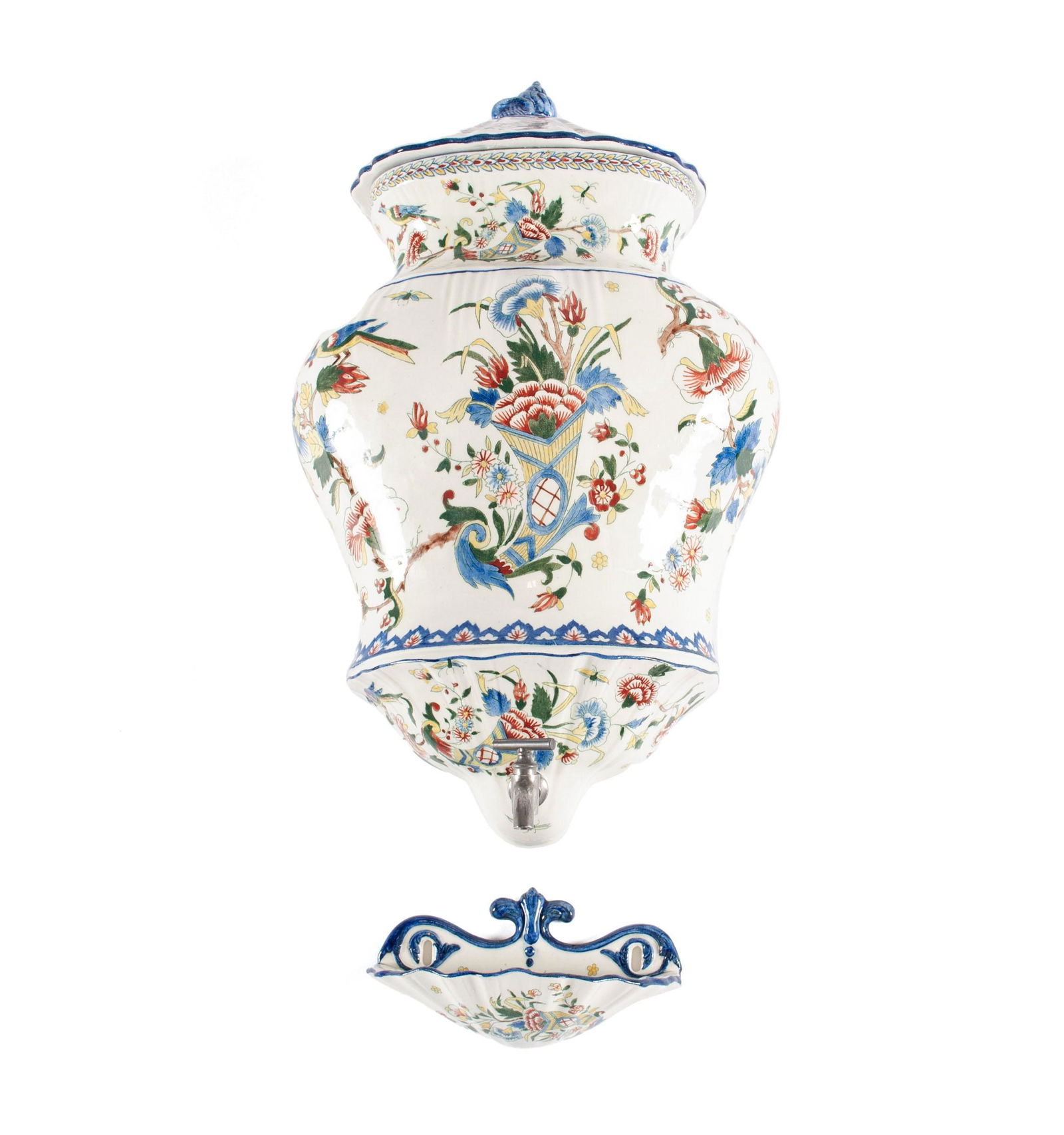 HAND PAINTED FAIENCERIE DE GIEN LAVABO (1 of 9)