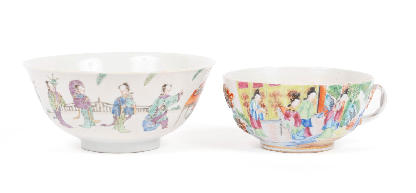 PAIRING OF CANTON ENAMEL BOWLS (1 of 11)