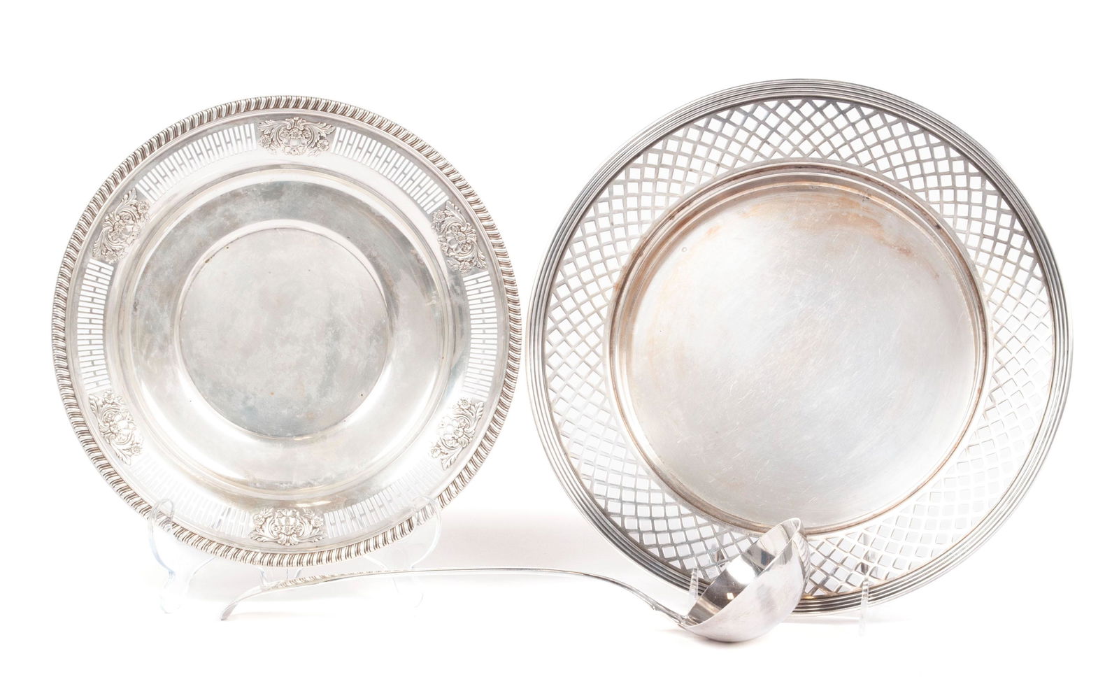 STERLING TROPHY TRAY, LADLE AND DISH (1 of 7)