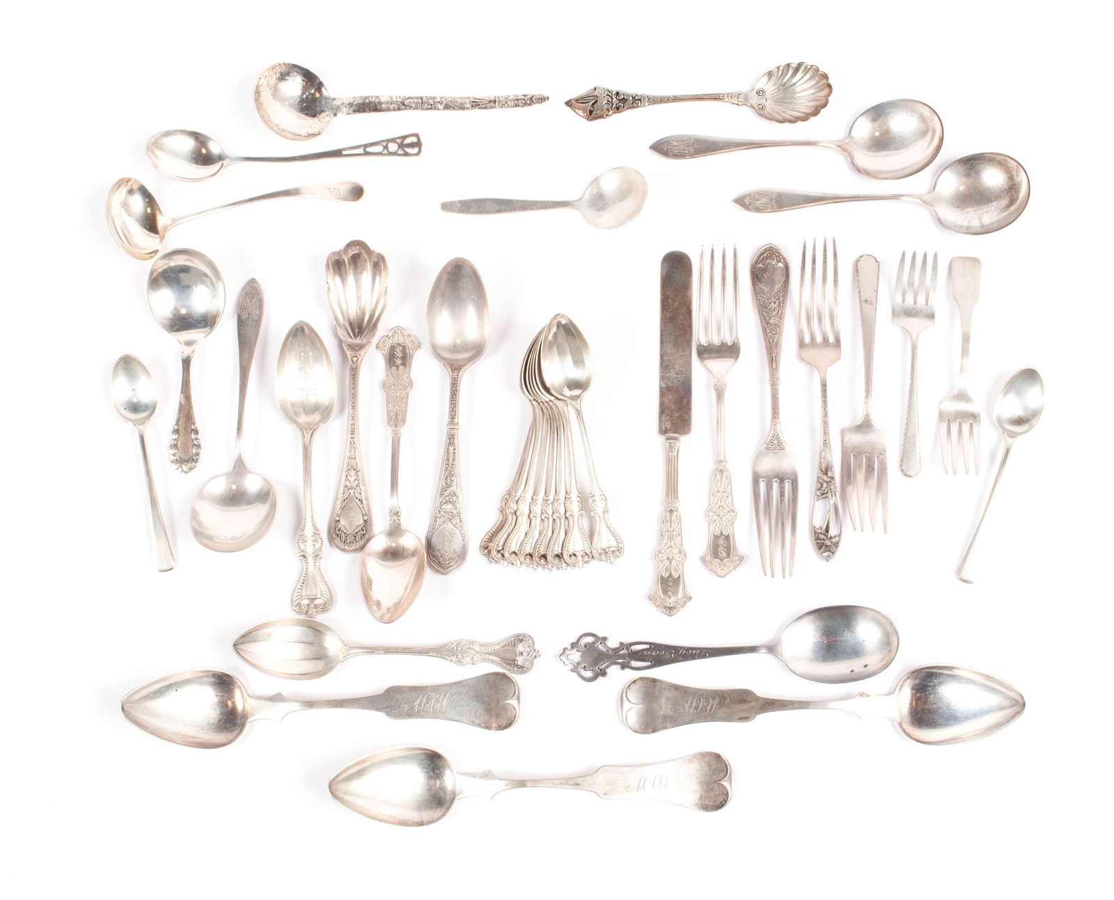 STERLING FLATWARE COLLECTION (1 of 7)