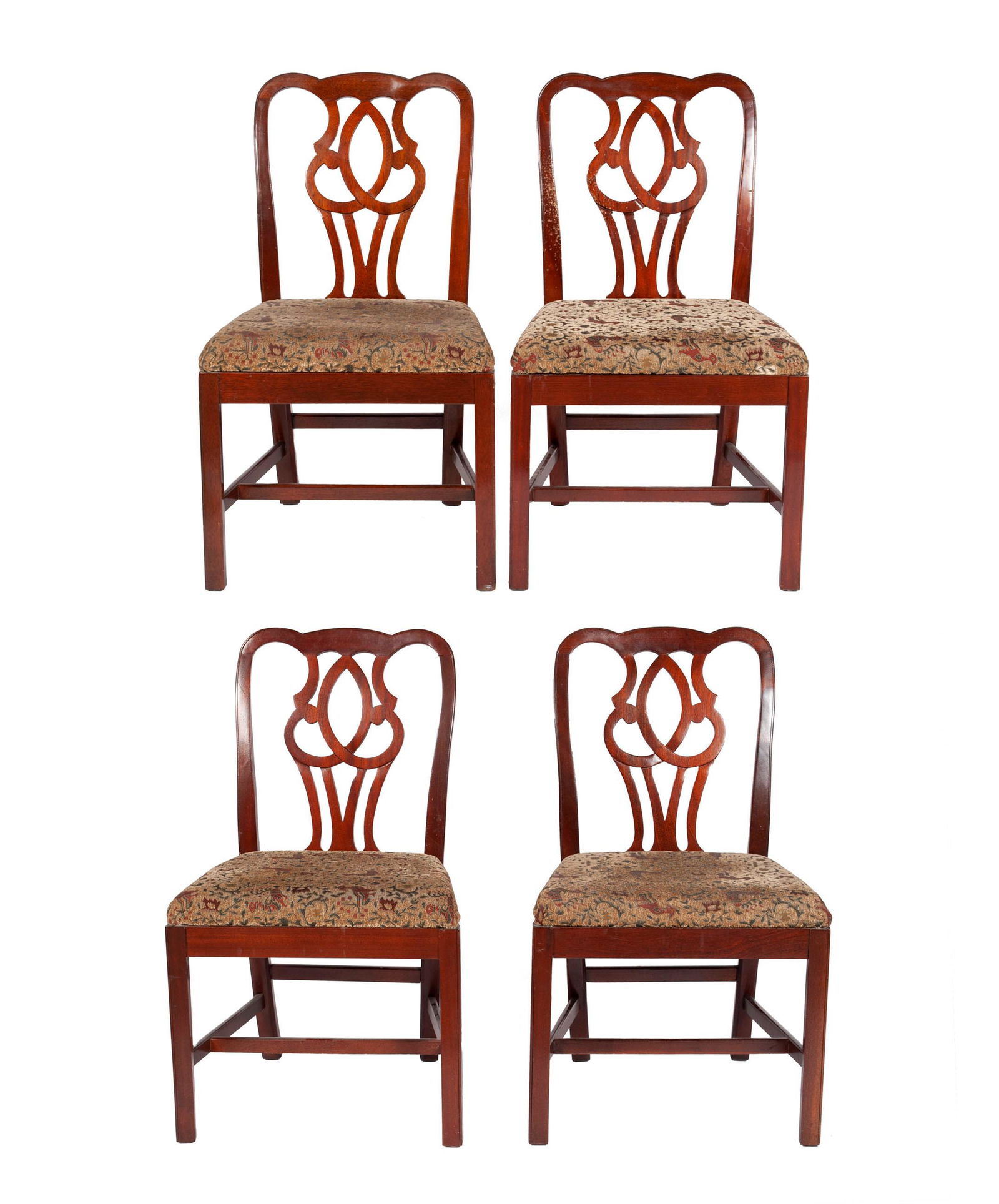 SET OF FOUR (4) BAKER SIDE DINING CHAIRS (1 of 6)