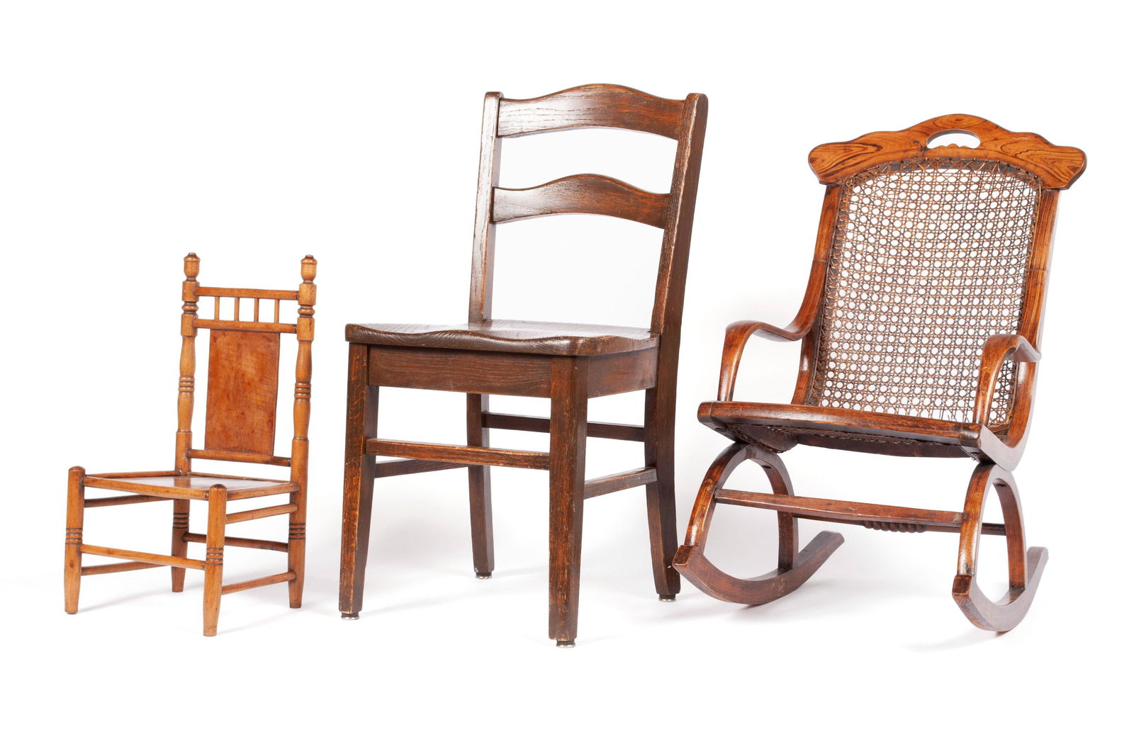 THREE ENGLISH CHILDS CHAIRS (1 of 8)