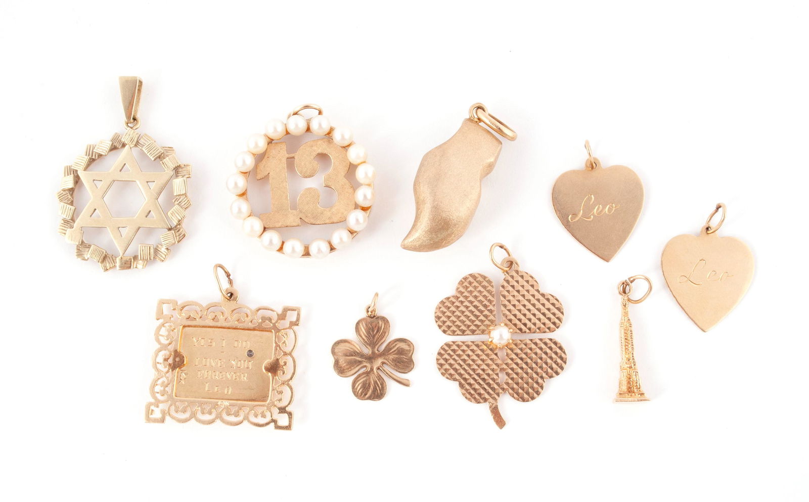 NINE GOLD CHARMS (1 of 6)