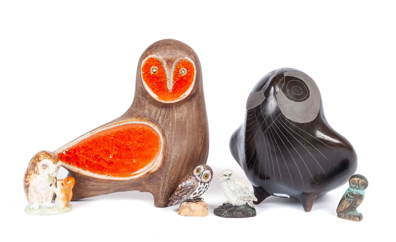 SIX OWL STATUETTES (1 of 6)