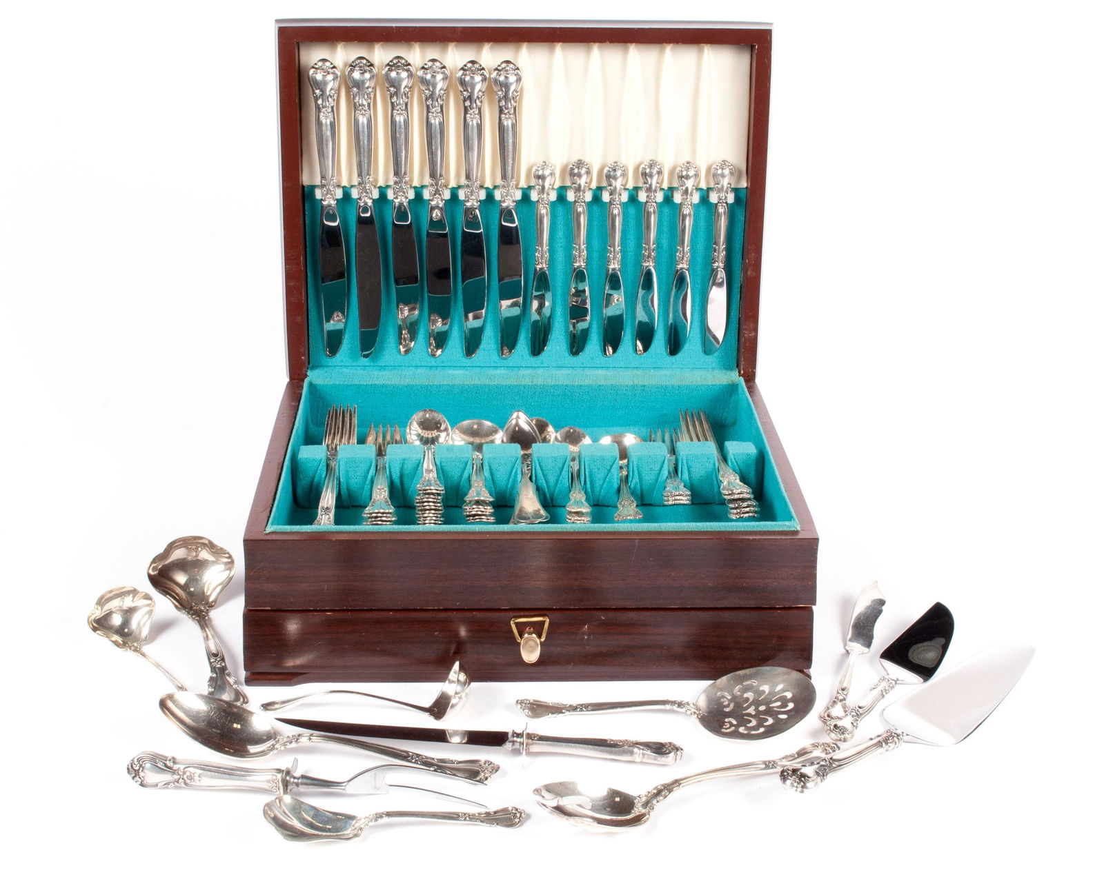 SELECTION OF GORHAM "CHANTILLY" & TOWLE "OLD MASTER" STERLING FLATWARE (1 of 4)