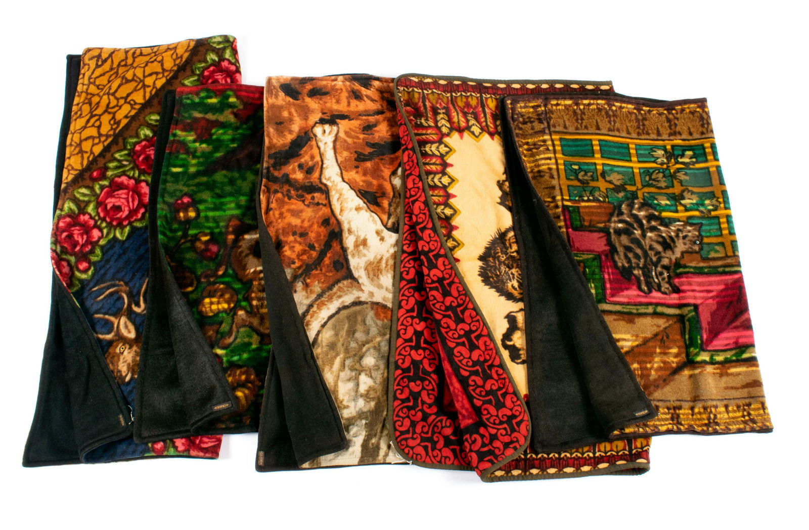 FIVE ANTIQUE CARRIAGE BLANKETS (1 of 6)