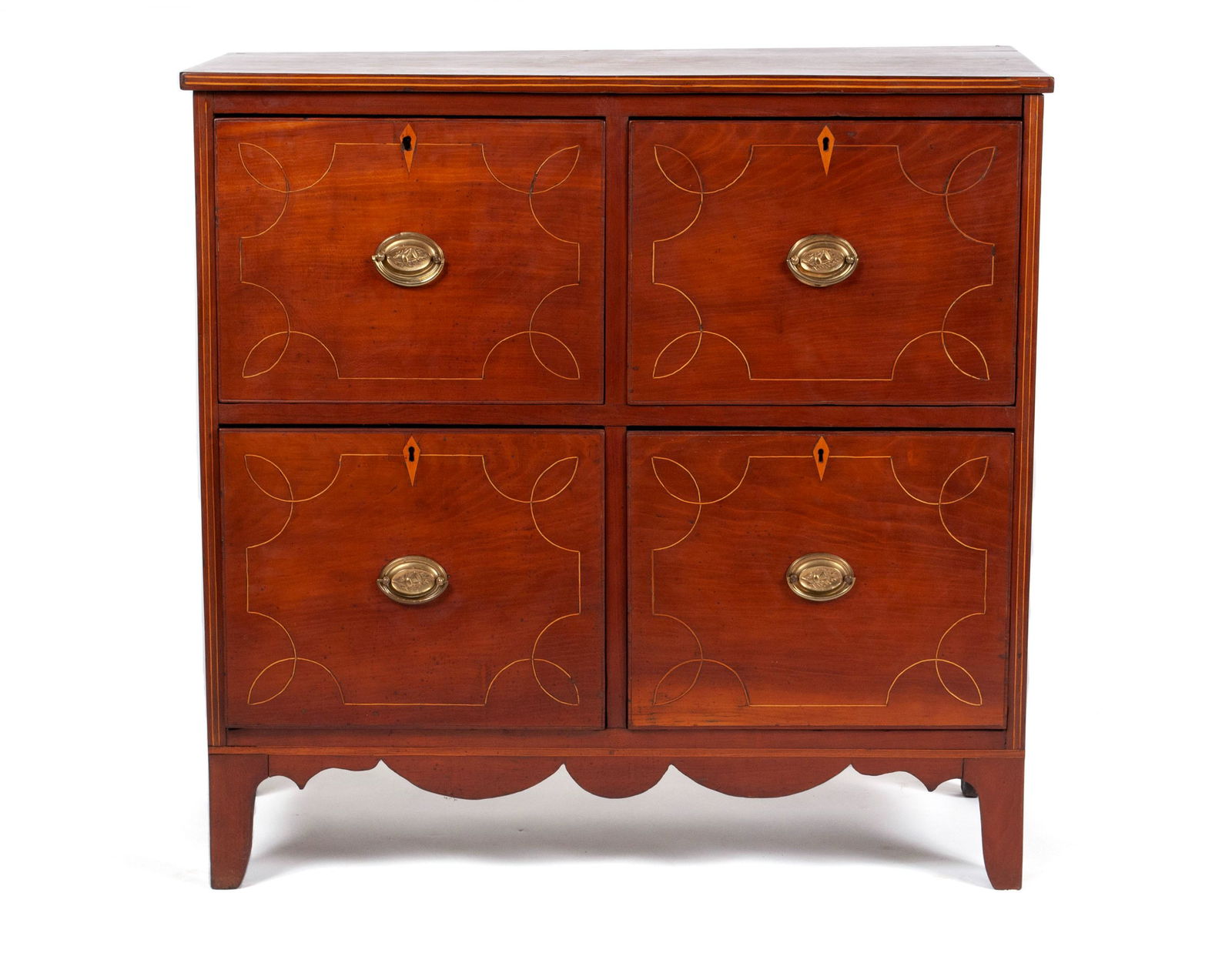 FEDERAL CHERRYWOOD CHEST OF DRAWERS (1 of 10)