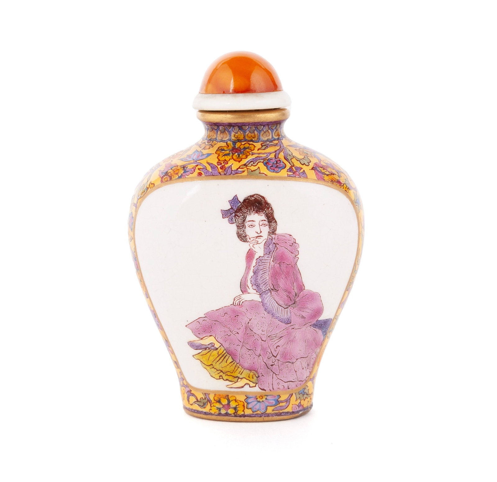 AN IMPORTANT EUROPEAN SCENE QIANLONG MARK SNUFF BOTTLE FROM THE LILLA S. PERRY COLLECTION (1 of 10)