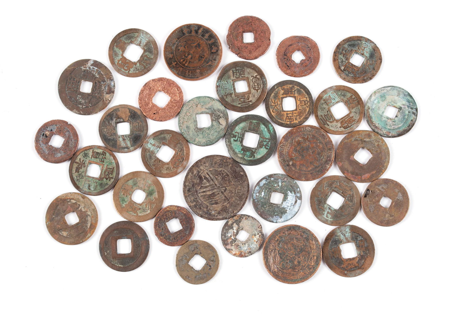 THIRTY-ONE CHINESE COINS (1 of 5)