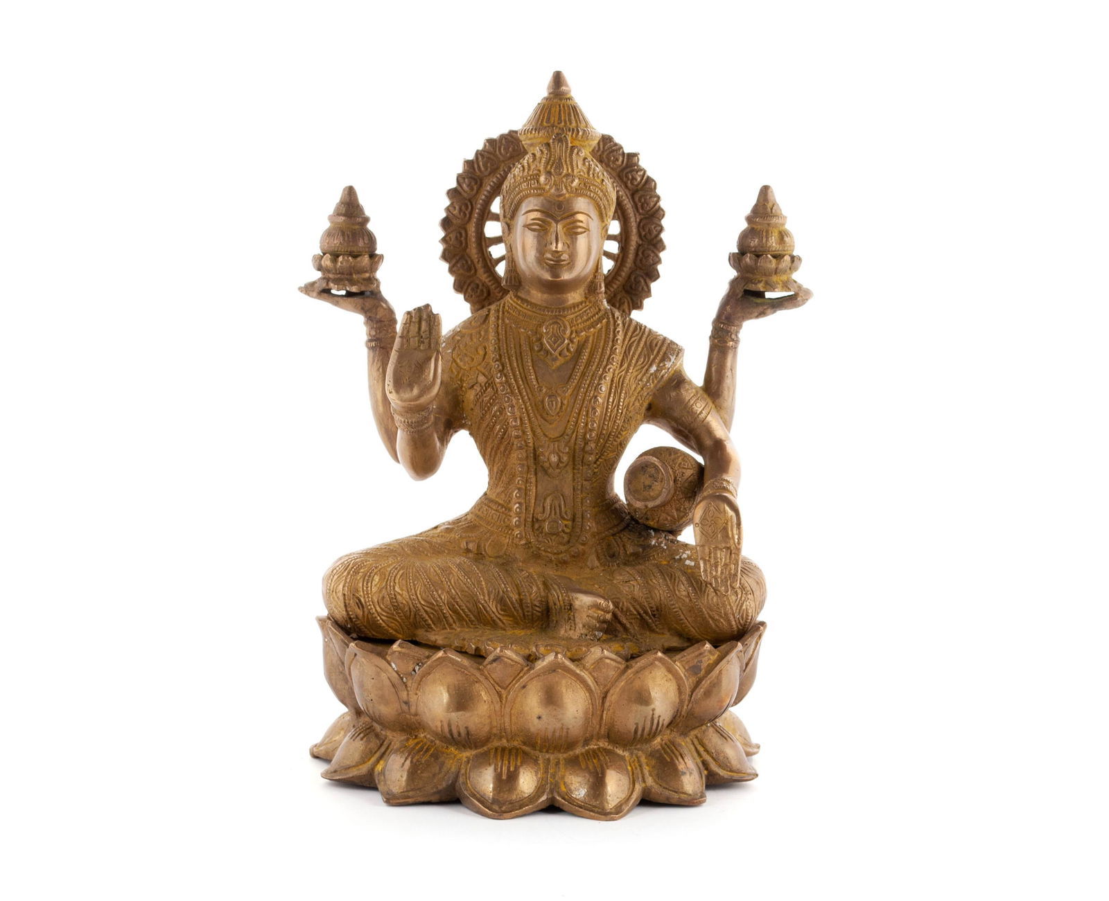 GILT BRONZE FIGURE OF LAKSHMI (1 of 8)