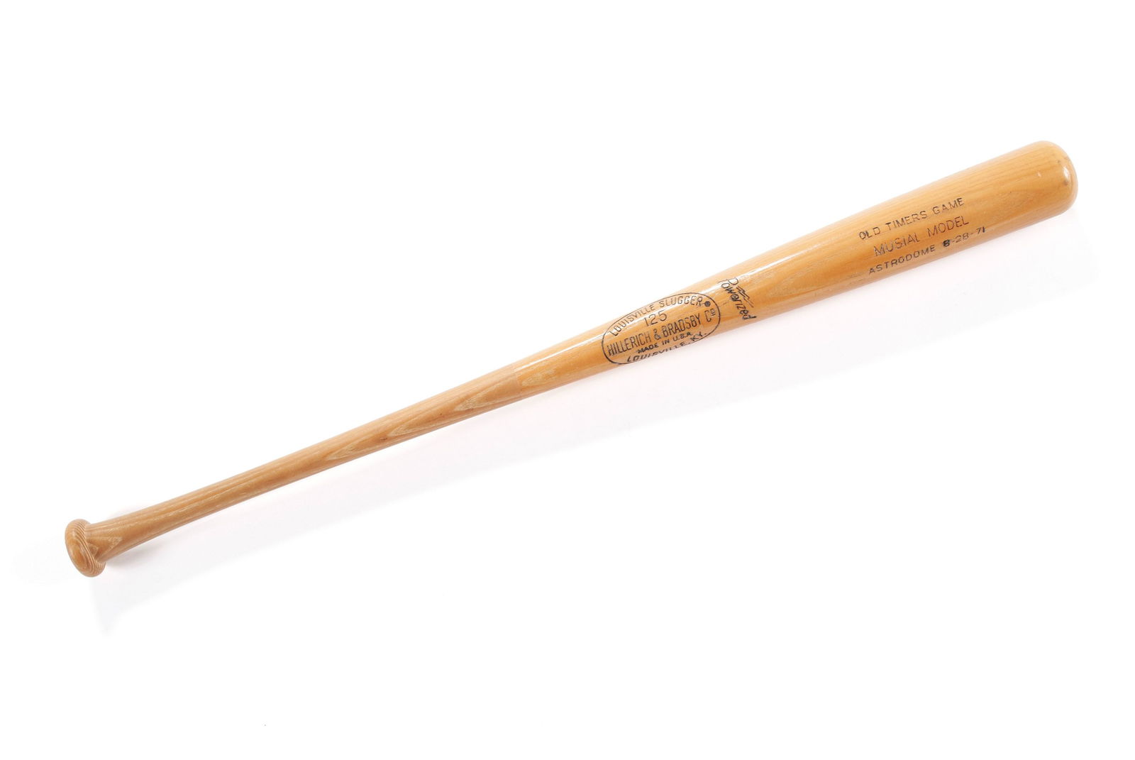 STAN MUSIAL MODEL "OLD TIMERS GAME" BASEBALL BAT (1 of 4)