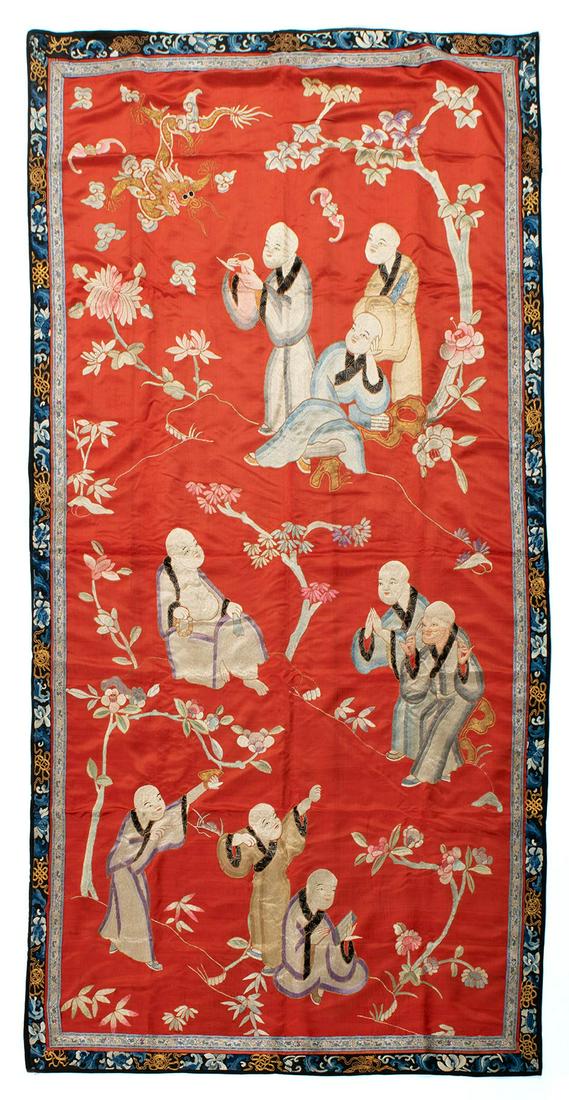 RED ASIAN SILK BANNER (1 of 6)