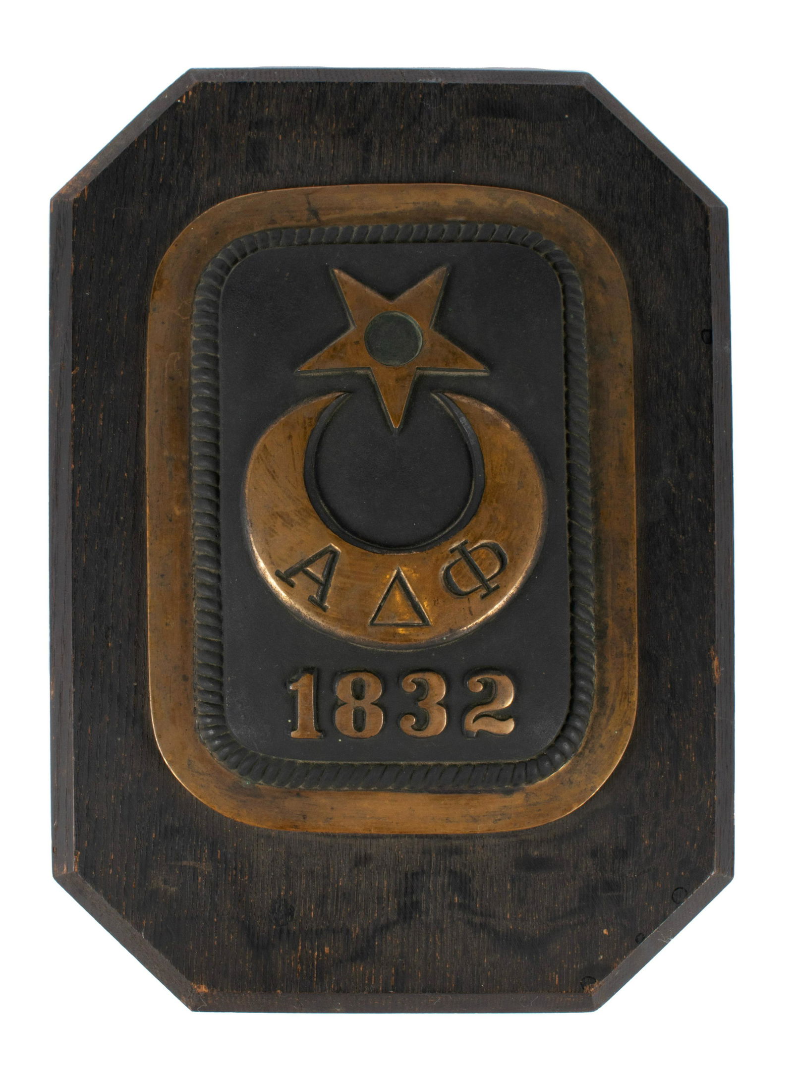 AN ALPHA DELTA PHI FRATERNITY PLAQUE BY GLOUSKIN & FOX (1 of 3)