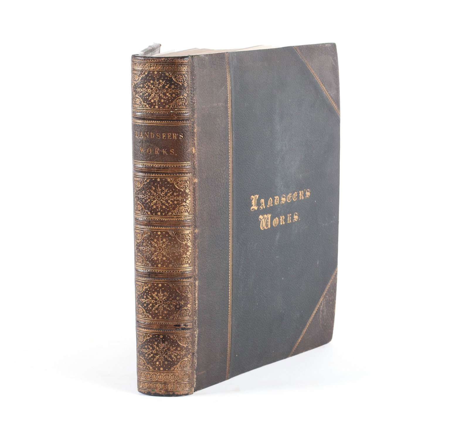 THE WORKS OF SIR EDWIN LANDSEER: THE WORKS OF SIR EDWIN LANDSEER With a history of his art-life by W. Cosmo Monkhouse, J. S. Virtue and Company, London, late 19th century (undated). Illustrated with forty-four (44) steel engravings a