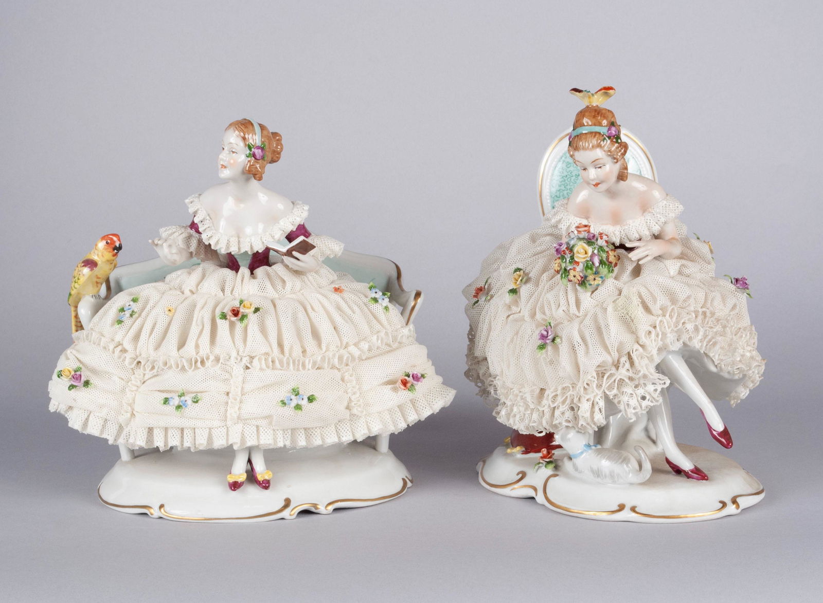 TWO UNTERWEISSBACH PORCELAIN FIGURES (1 of 11)