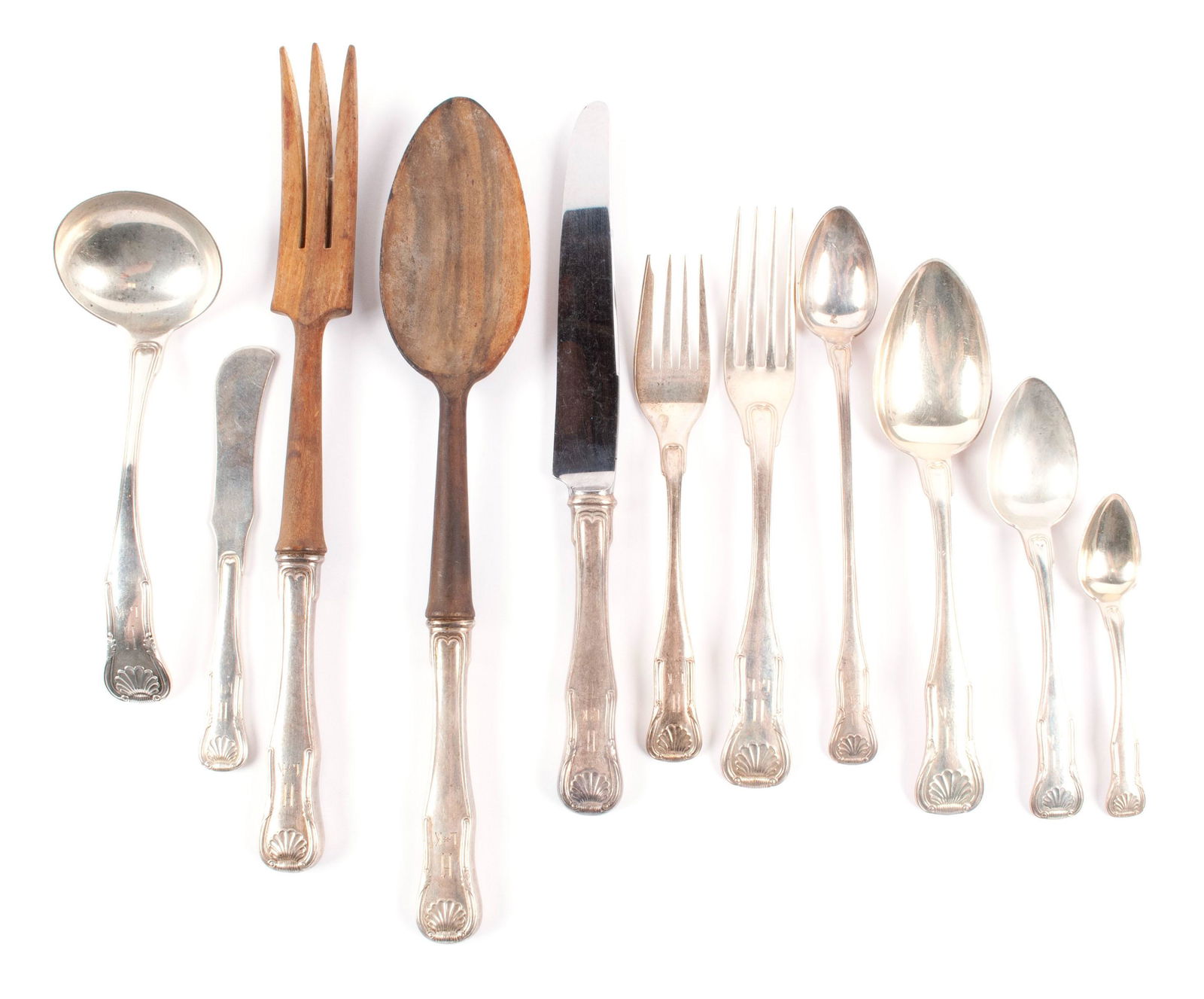 S. KIRK & SON KING PATTERN STERLING SILVER FLATWARE SERVICE (1 of 4)