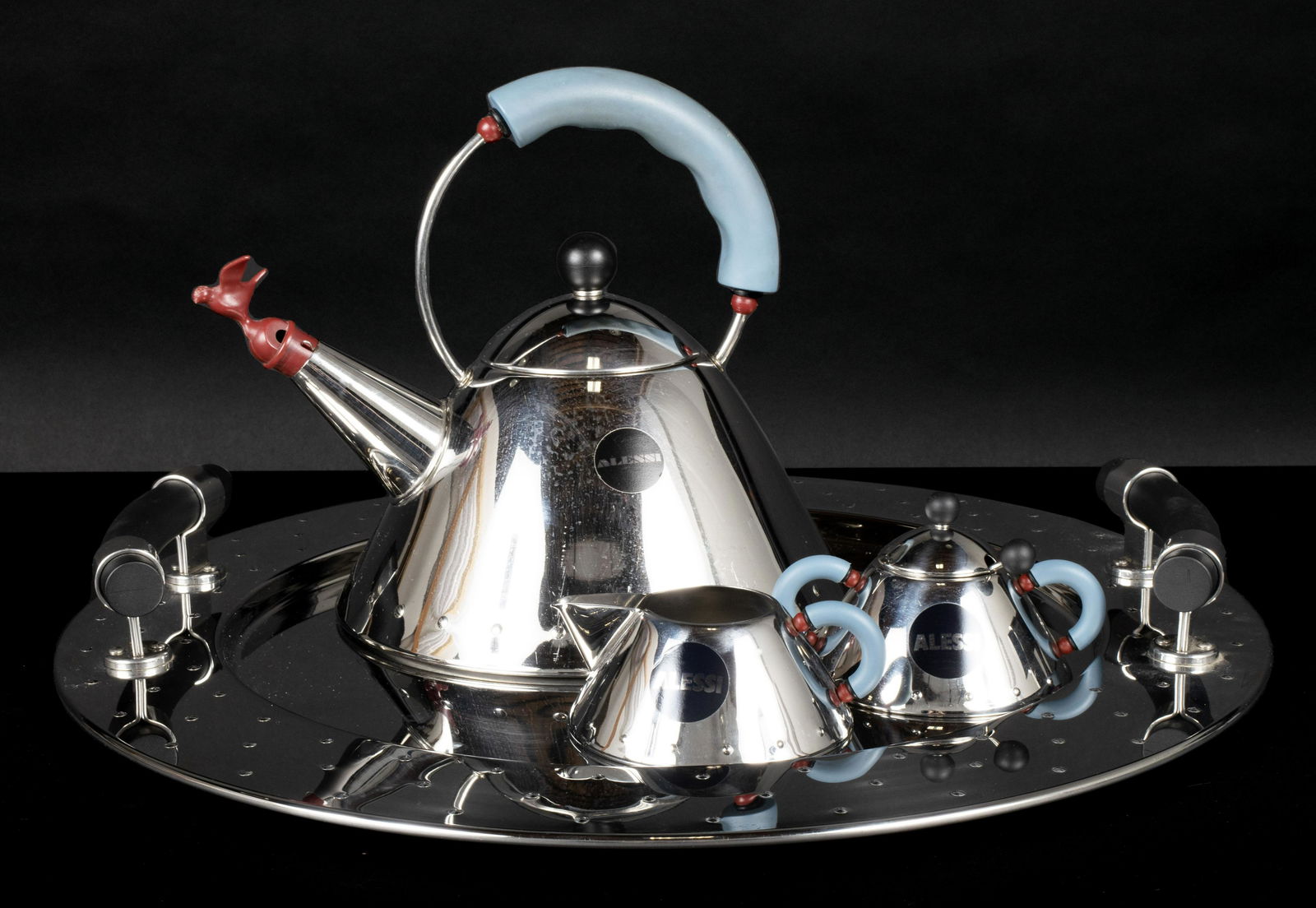 MICHAEL GRAVES FOR ALESSI POSTMODERN TEA SET (1 of 11)