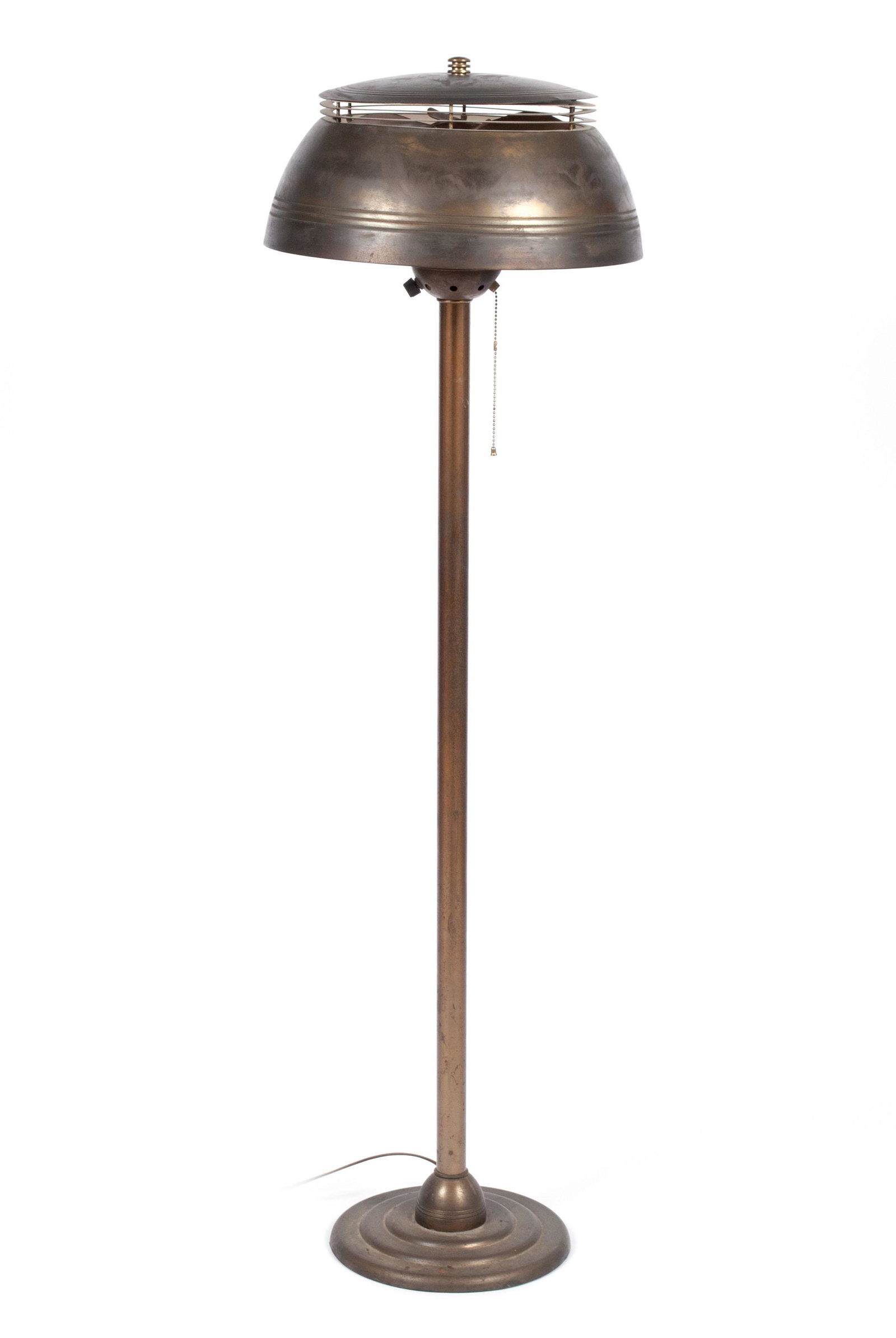 AIR-O-LAMP FLOOR LAMP & FAN BY THE "CHICAGO FAN LAMP CO." (1 of 6)