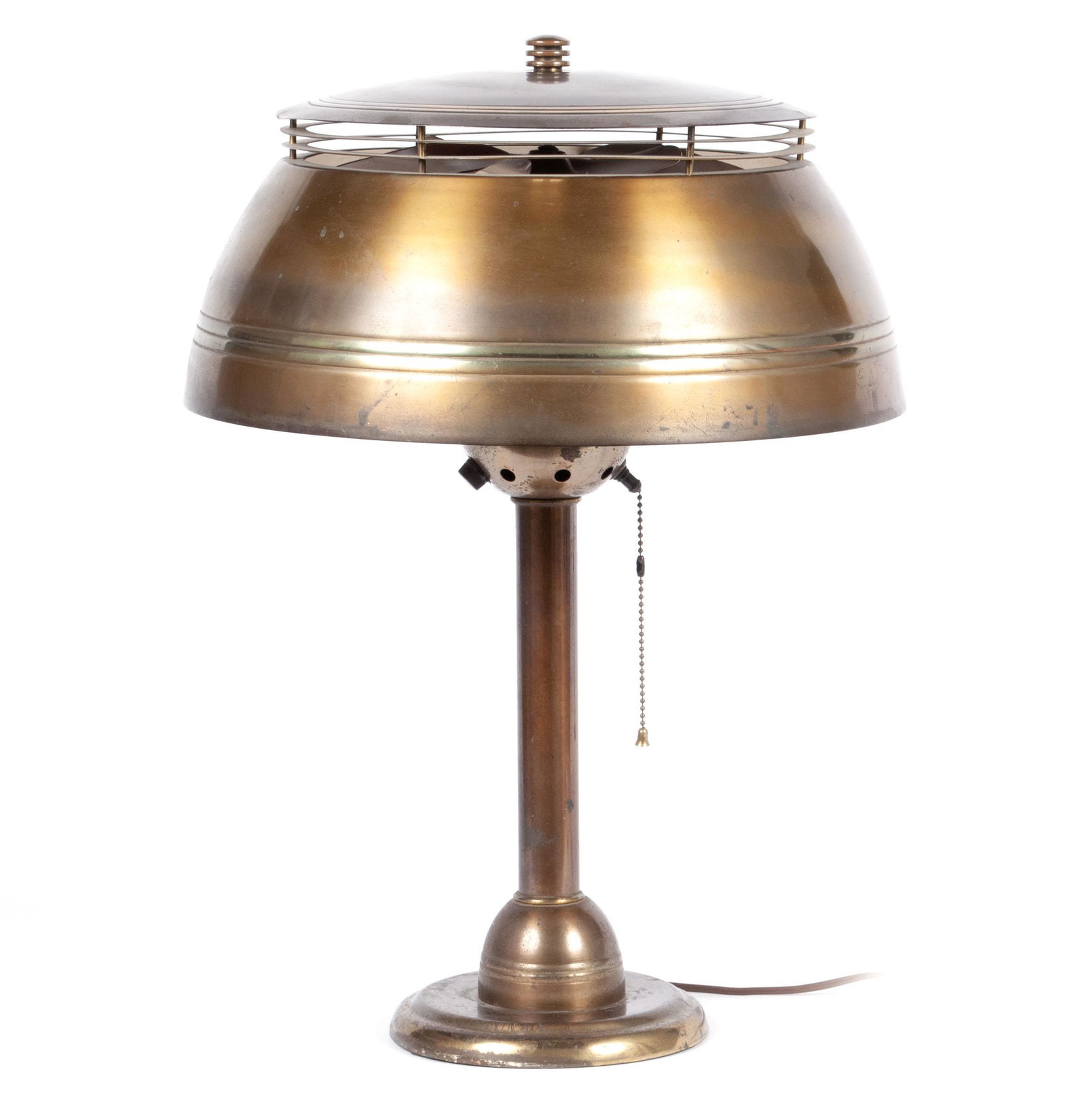 AIR-O-LAMP TABLETOP LAMP & FAN BY THE "CHICAGO FAN LAMP CO." (1 of 6)