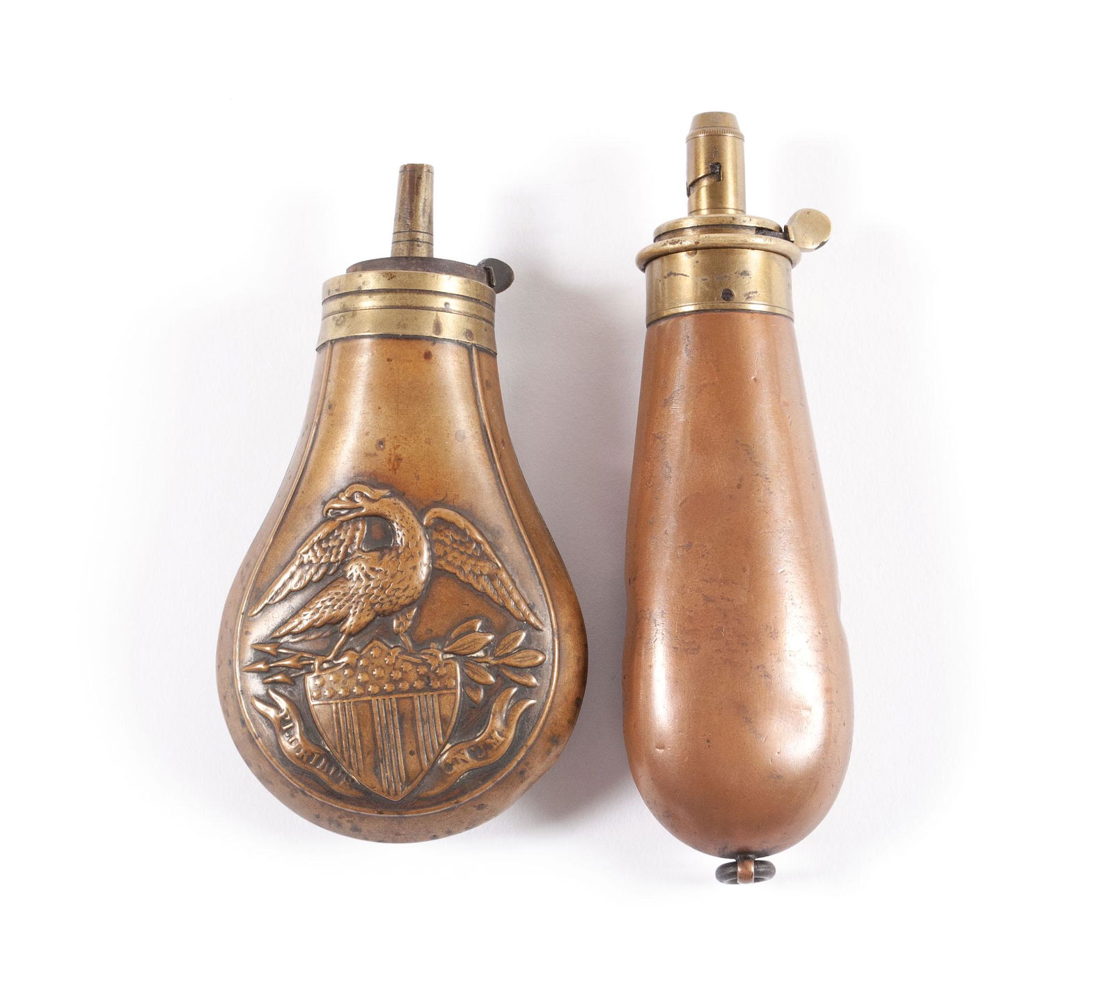 TWO POWDER FLASKS (1 of 6)