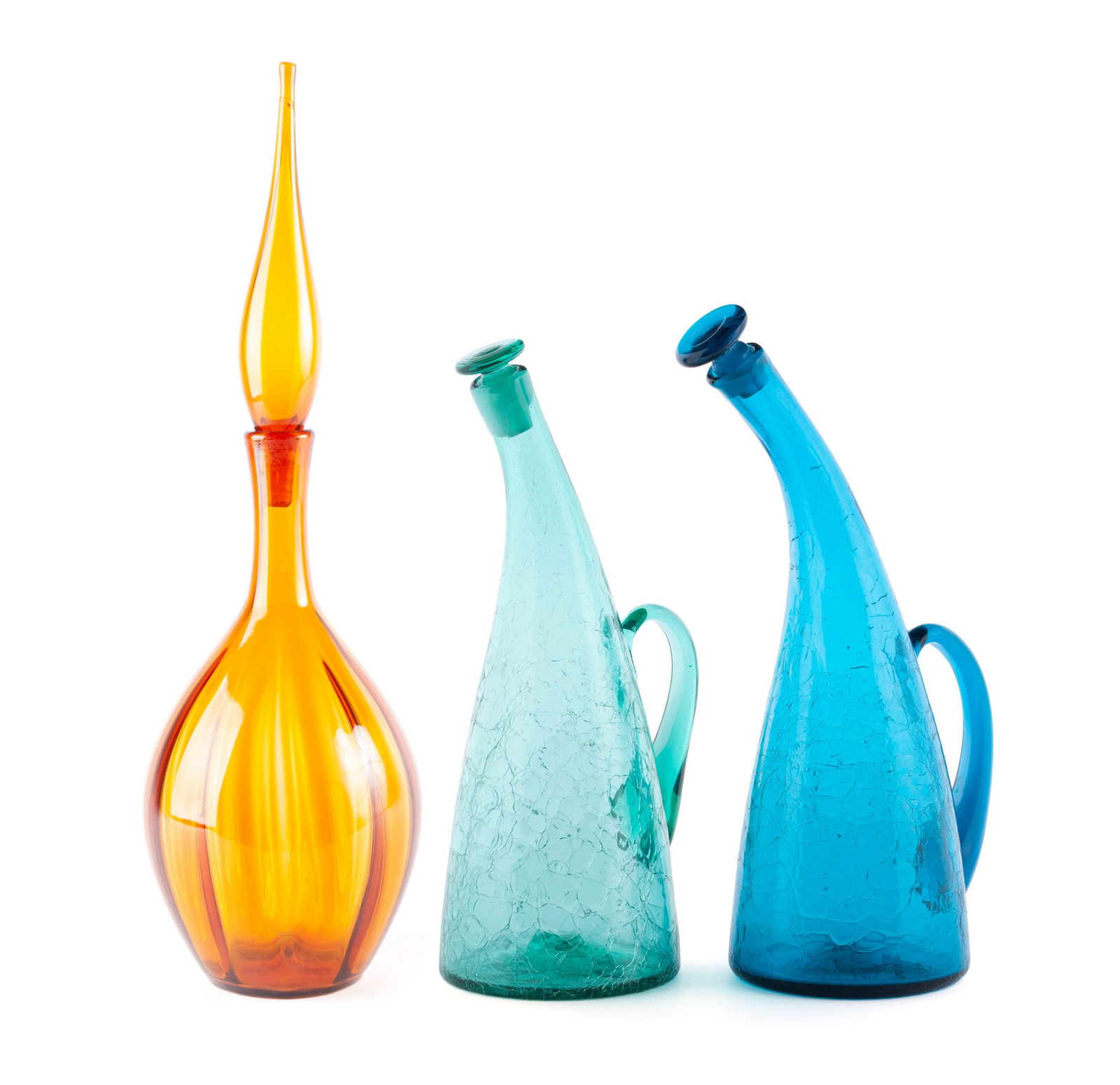 TRIO OF BLENKO DECANTERS (1 of 18)