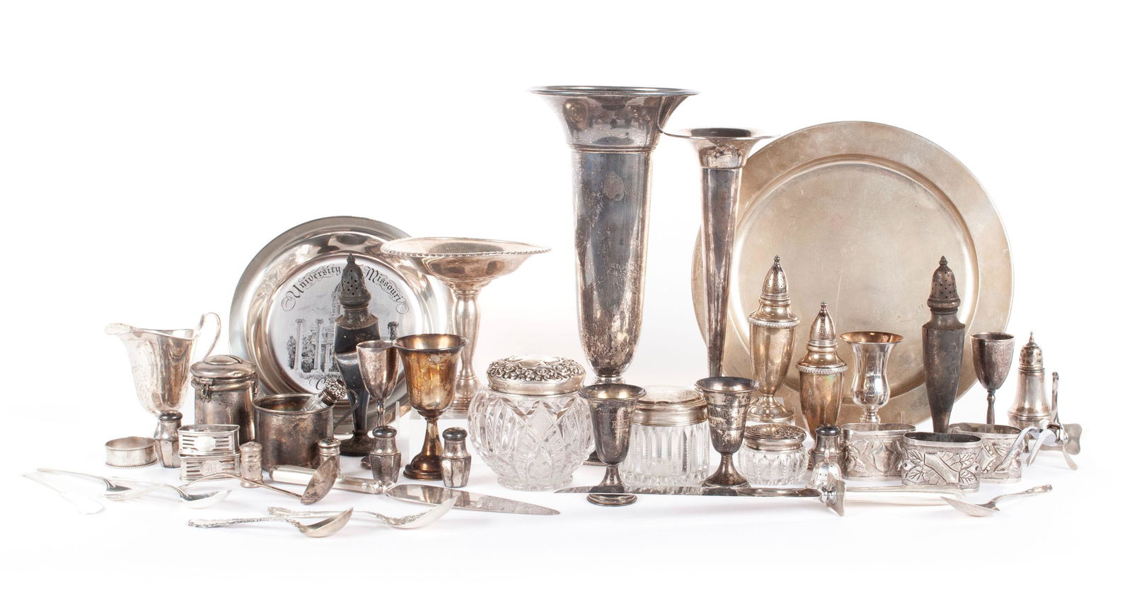 LARGE COLLECTION OF SILVER AND STERLING (1 of 10)