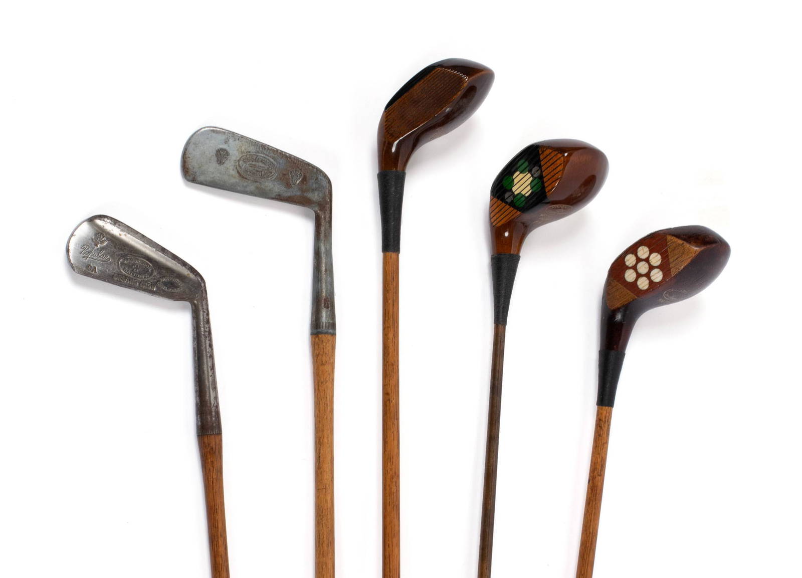Five Vintage Golf Clubs Auction