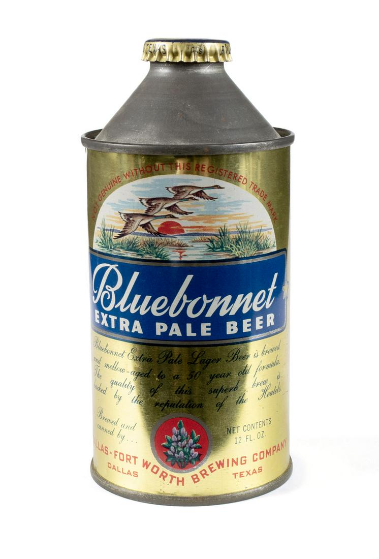 BLUEBONNET BEER CONE TOP CAN (1 of 10)