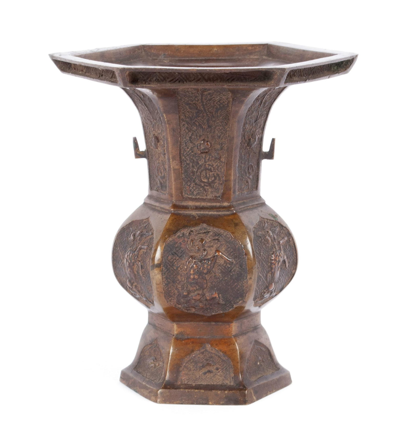 MEIJI BRONZE VASE (1 of 8)