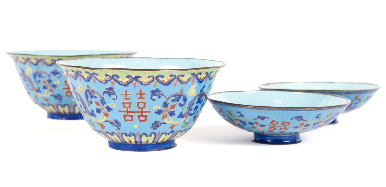 PAIR OF ENAMELED CHINESE CUPS (1 of 11)