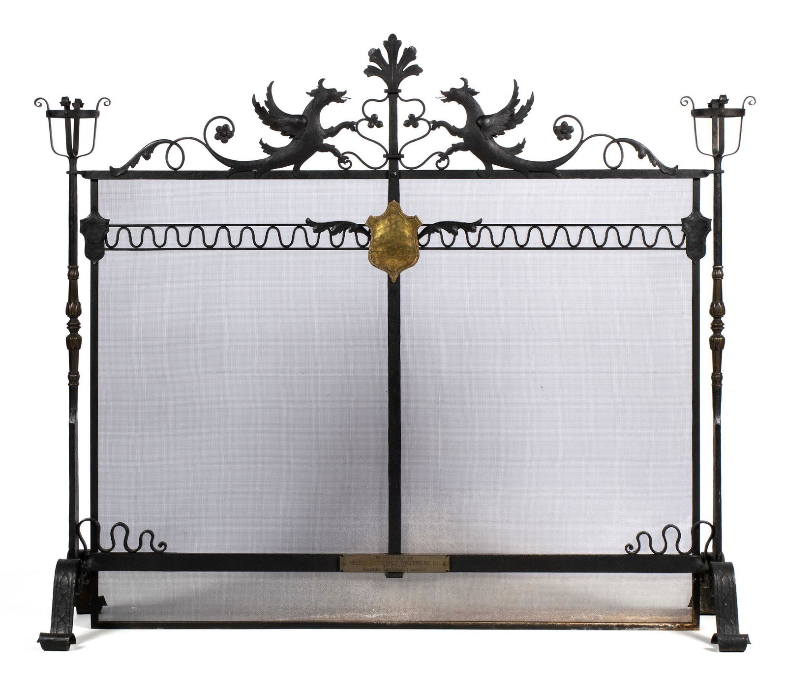 FIRESCREEN ATTRIBUTED TO SAMUEL YELLIN (1 of 8)