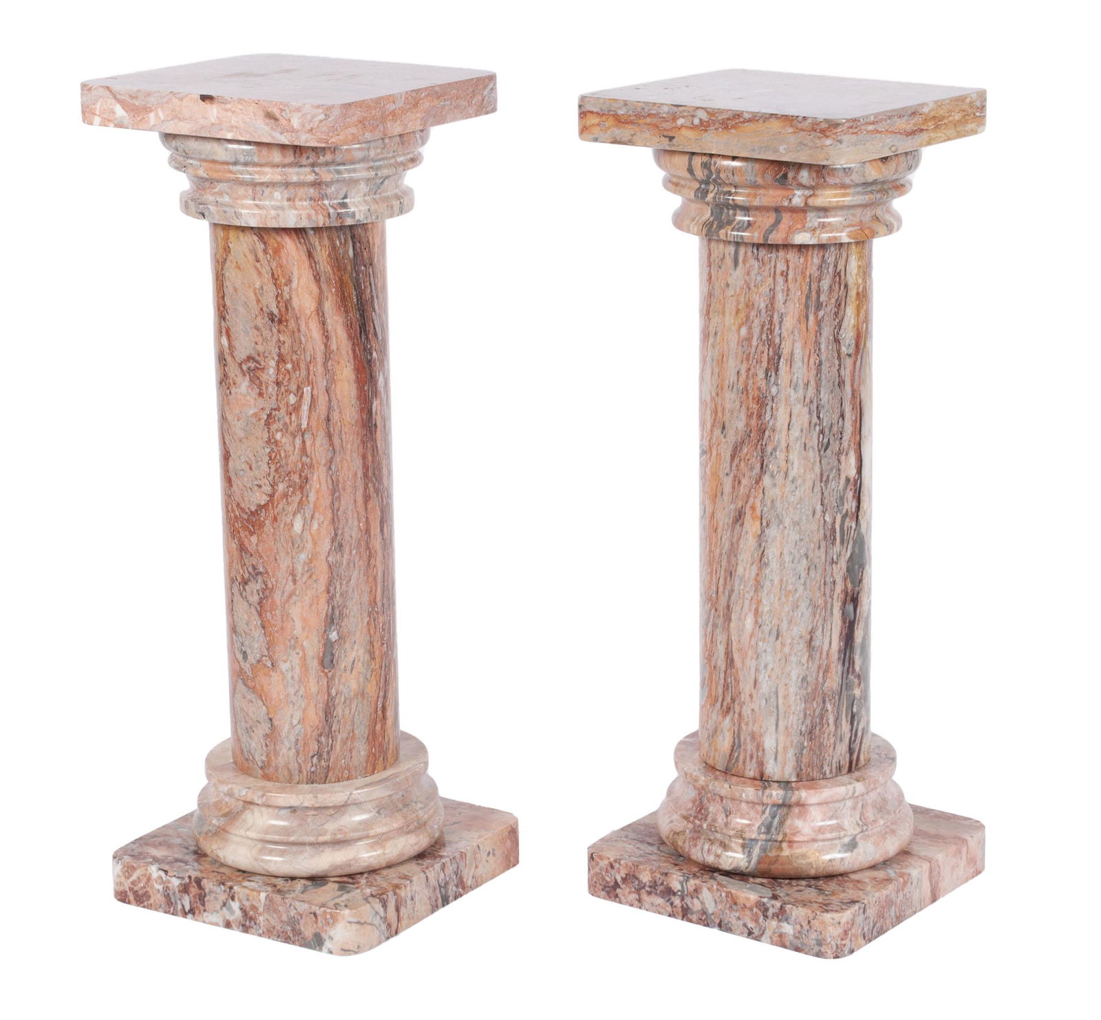 PAIR OF MARBLE PEDESTALS (1 of 9)
