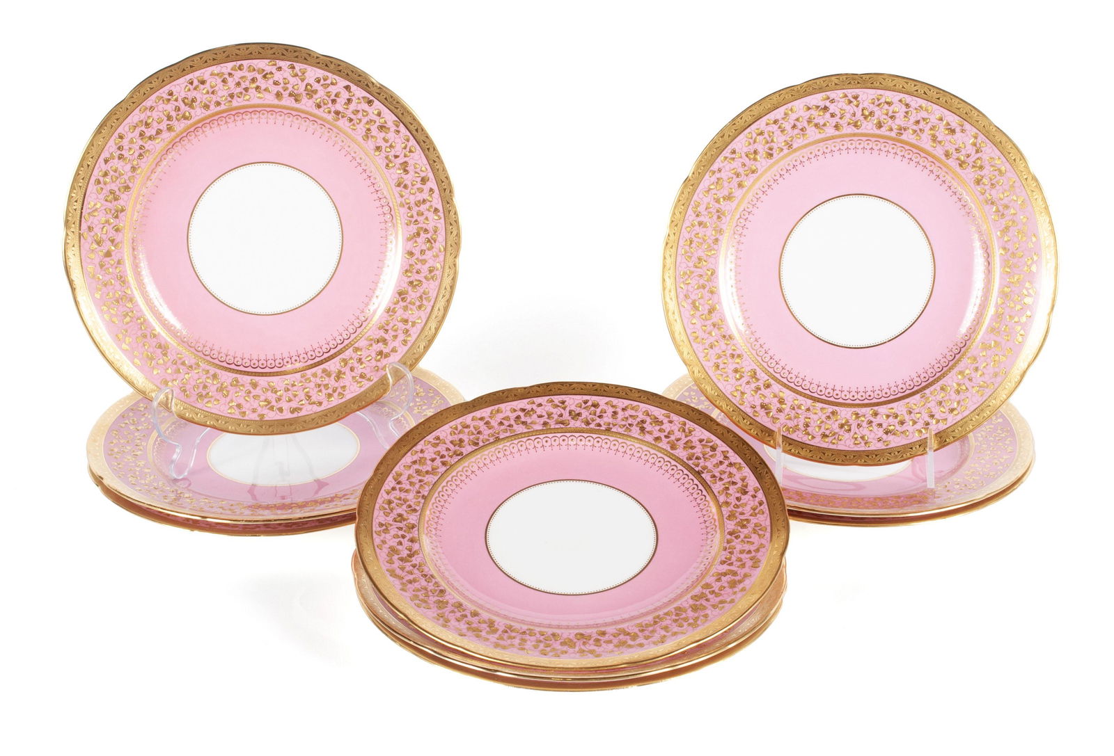 RARE MINTON DINNER PLATES FOR DAVIS COLLARMORE & CO. (1 of 5)