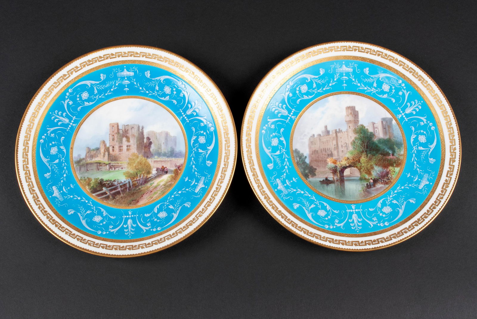 TWO MINTONS CABINET PLATES (1 of 8)