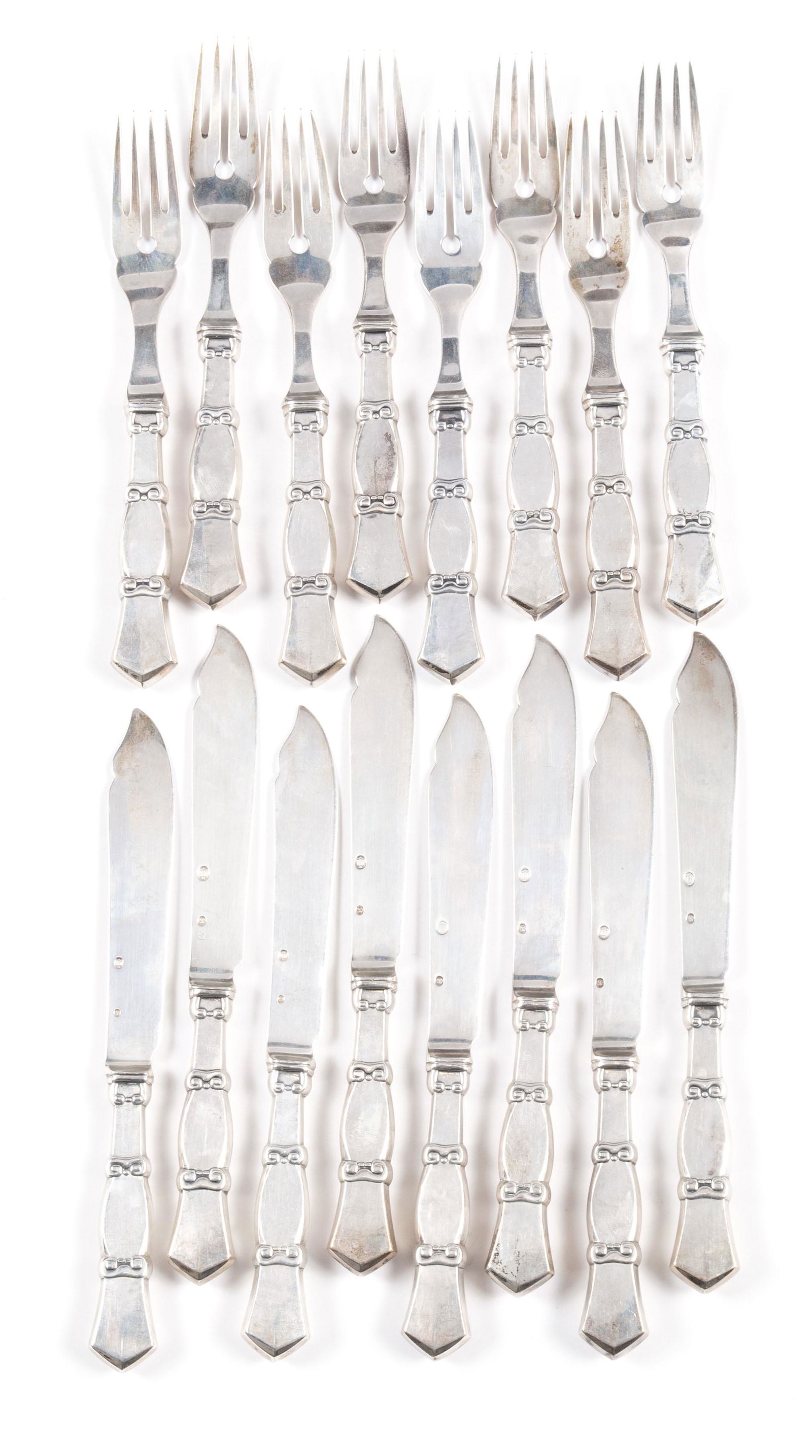 JOHANNES SIGGAARD DANISH 830 FISH SERVICE FOR EIGHT (1 of 7)