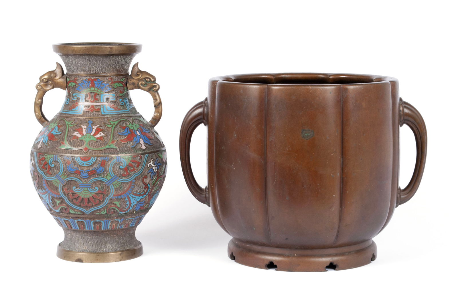 PAIRING OF JAPANESE METALWARE (1 of 8)