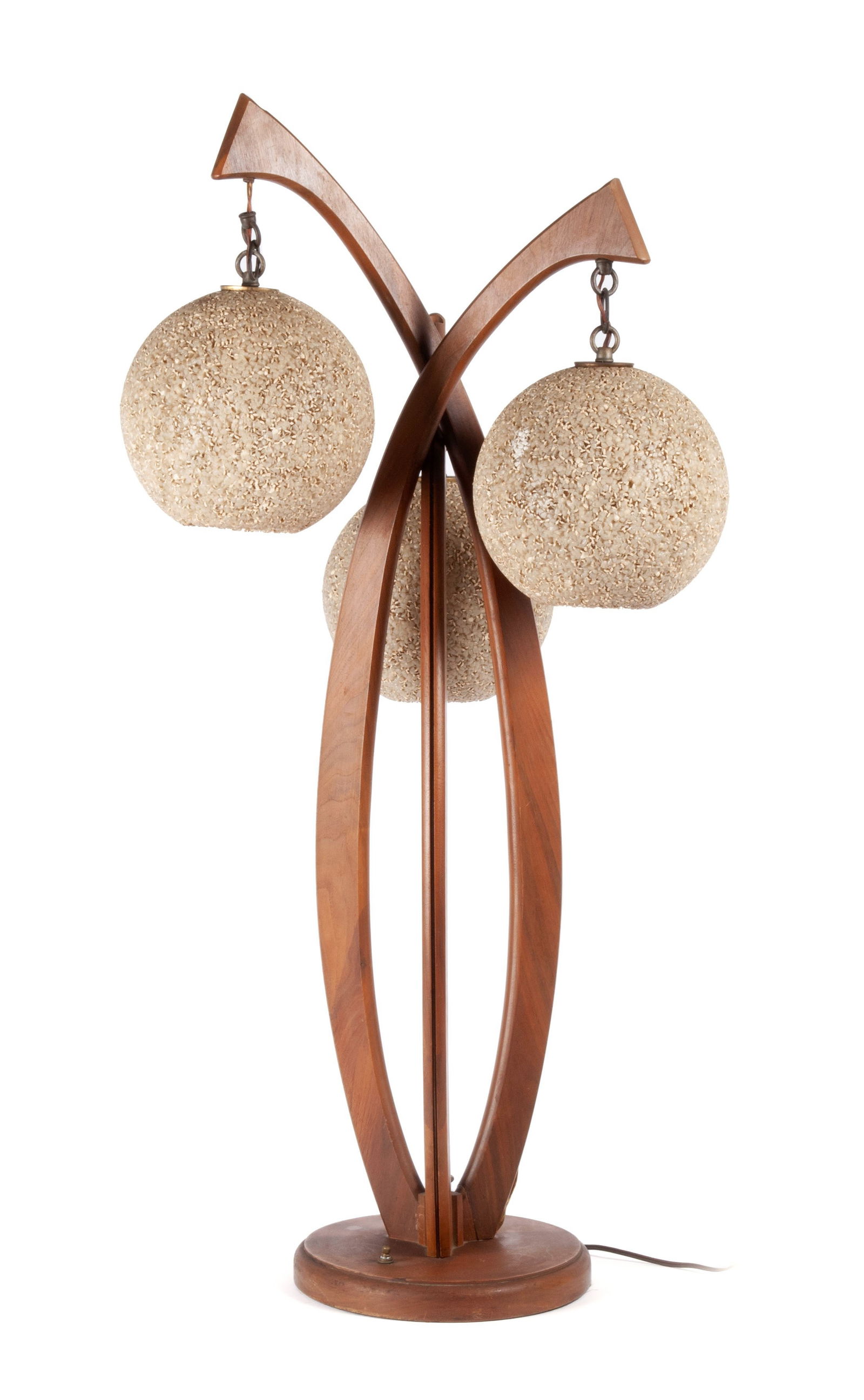 THREE-GLOBE MCM TABLE LAMP (1 of 7)